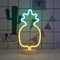 Summer Pineapple Neon Sign – Warm White LED Light for Luau Parties, Weddings, and Tropical Vibes | USB/Battery Operated Table Light